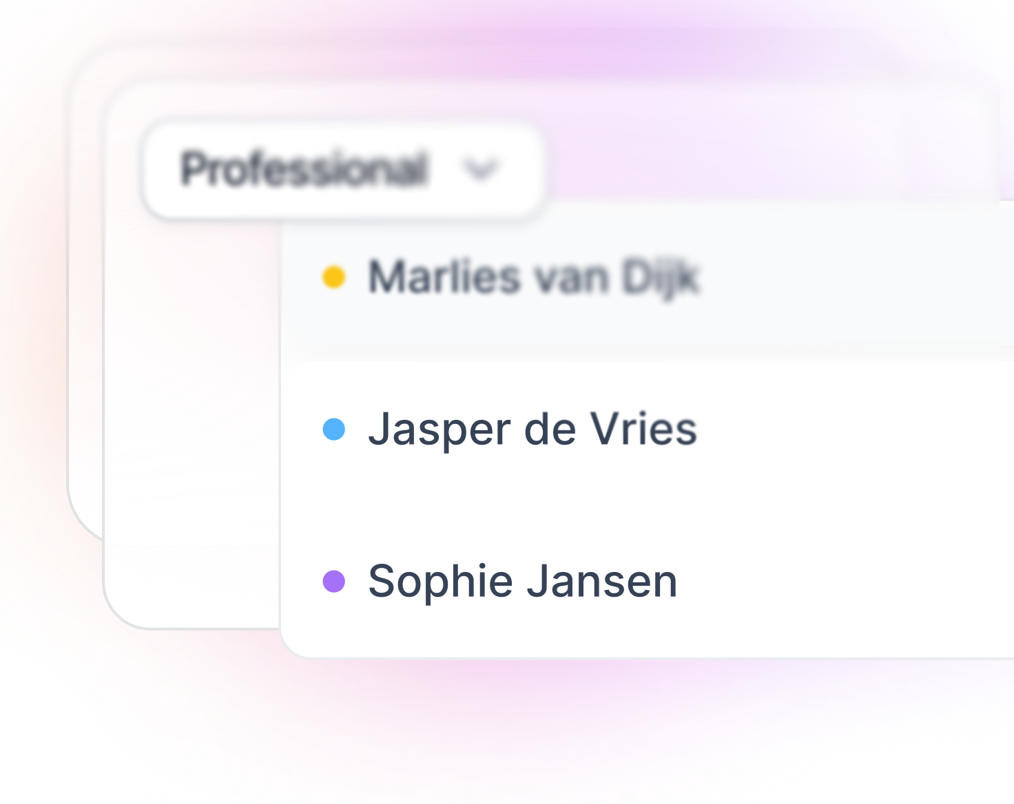 Rollen, diensten en teamprestaties overzichtelijk geregeld